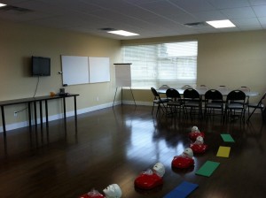 workplace approved Standard First Aid Training Classroom